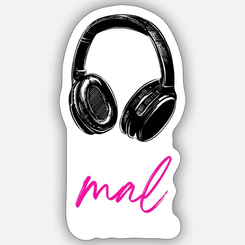 Chill mal - Statement Spruch Aussage - Sticker Größe S (10 x 10 cm) - Mattweiß