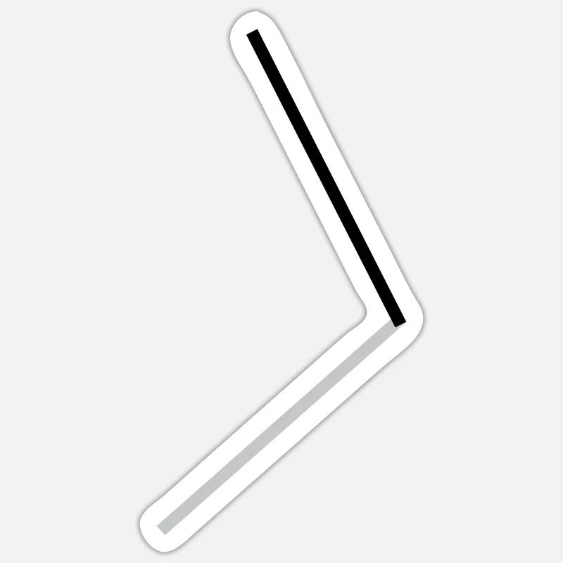 Minimal - Sticker Größe S (10 x 10 cm) - Mattweiß