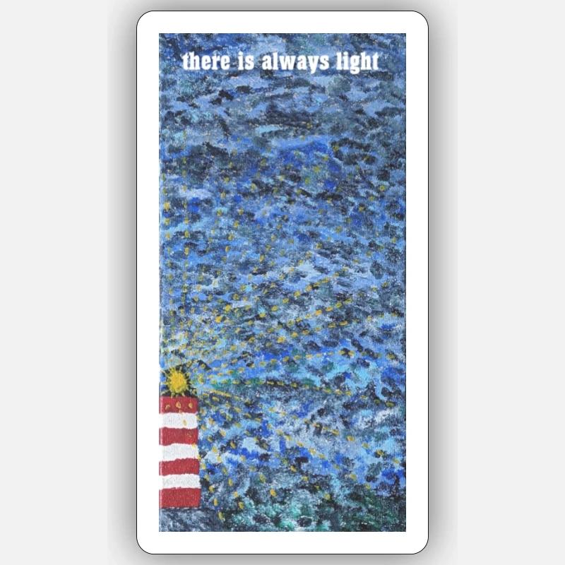 Phare - Leuchtturm - Sticker taille S (10 x 10 cm) - blanc mat