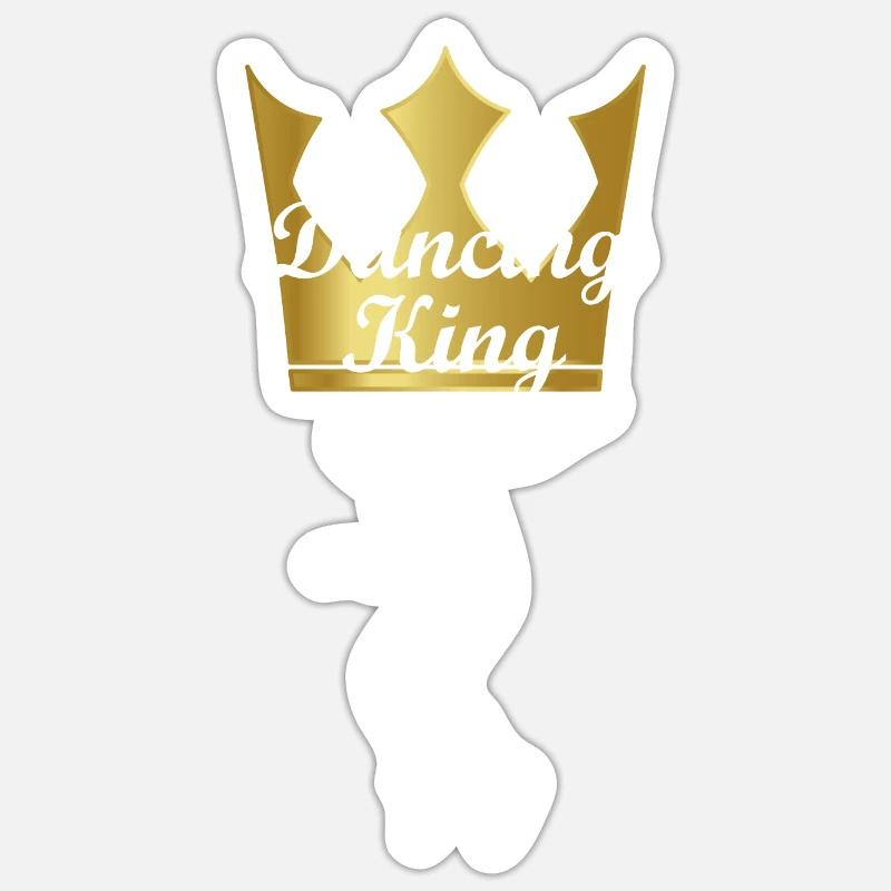 Danse Musique de danse - Sticker taille S (10 x 10 cm) - blanc mat