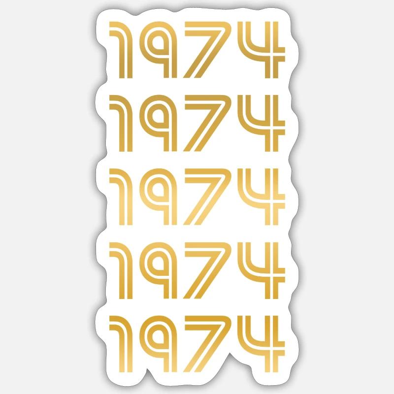 Style 1974 - Sticker taille S (10 x 10 cm) - blanc mat