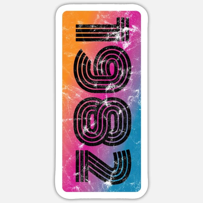 1982 Årgang Sticker størrelse S (10 x 10 cm)