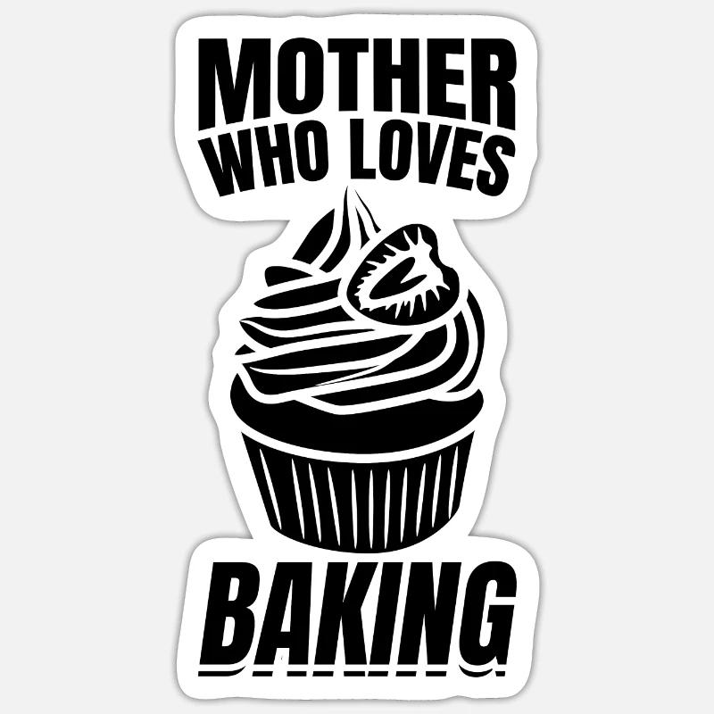 Bäckerin Mutter Sticker Größe S (10 x 10 cm)