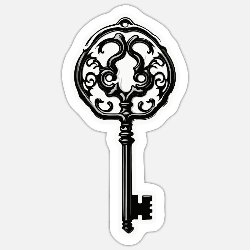 Key / Lock / Locked / Security Sticker size S (10 x 10 cm)