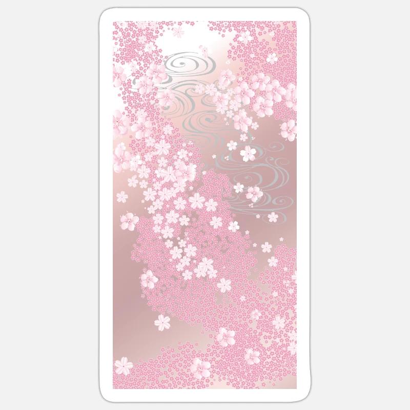 Blüten der Eleganz Fleurs d’élégance - Sticker taille S (10 x 10 cm) - blanc mat