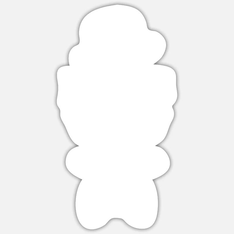 Ilyas : Schnauzer - Sticker taille S (10 x 10 cm) - blanc mat