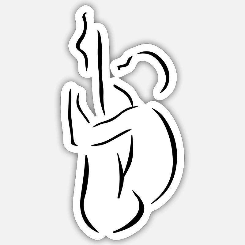 Artistic Diver - Sticker size S (10 x 10 cm) - white matte