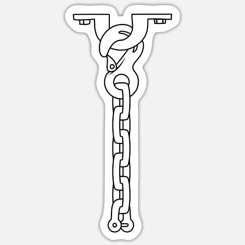collier cravate BLANC Sticker taille S (10 x 10 cm)