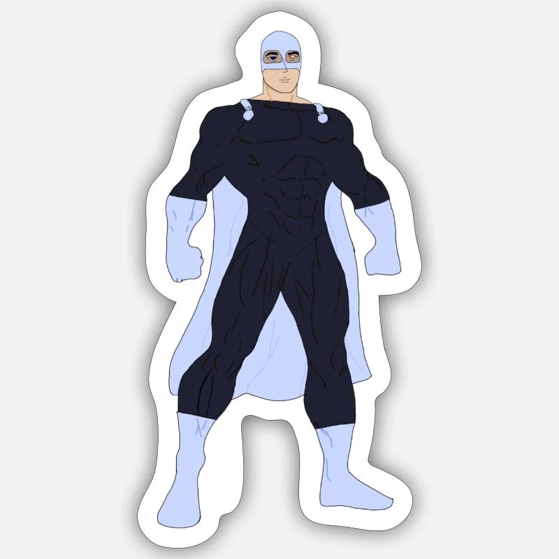 Sei ein Superheld! Seien Sie mutig! Sticker Größe S (10 x 10 cm)