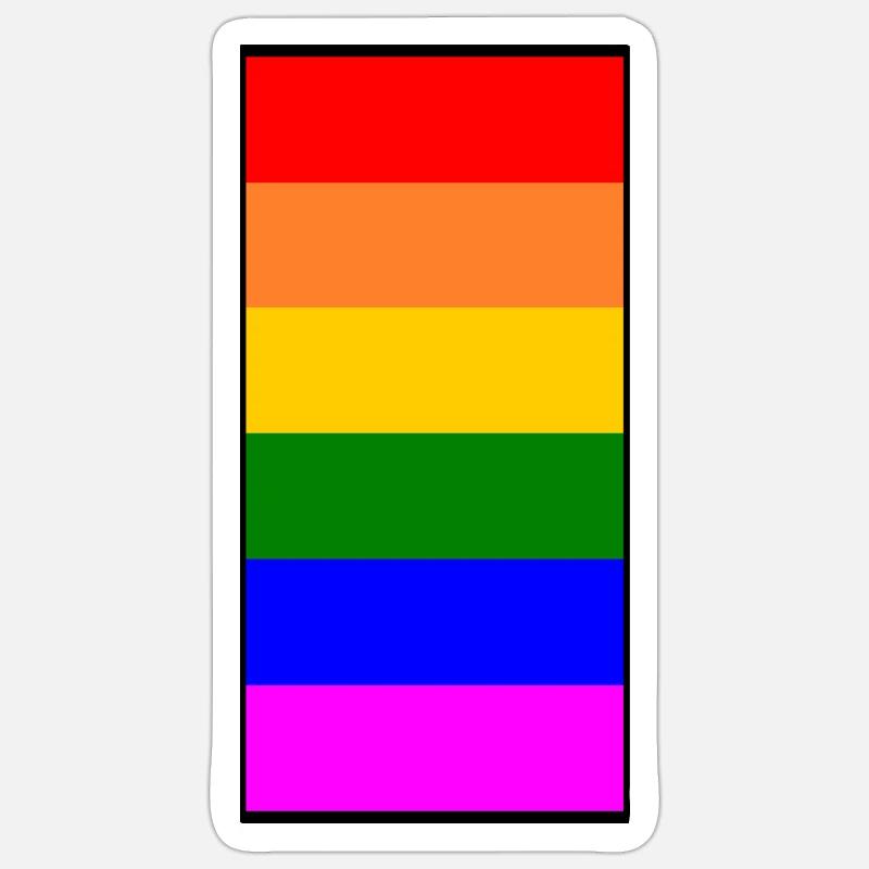 Lgbt - Sticker taille S (10 x 10 cm) - blanc mat