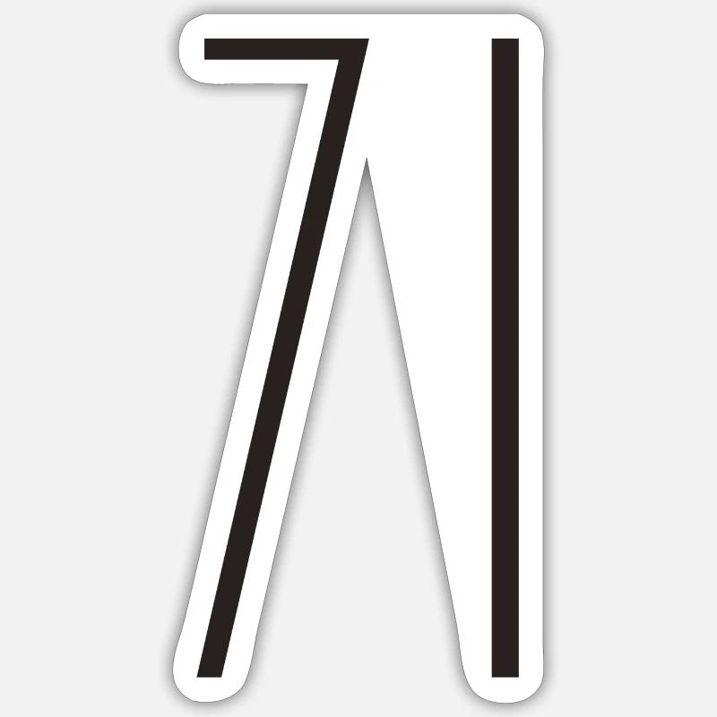 71 - Sticker size S (10 x 10 cm) - white matte