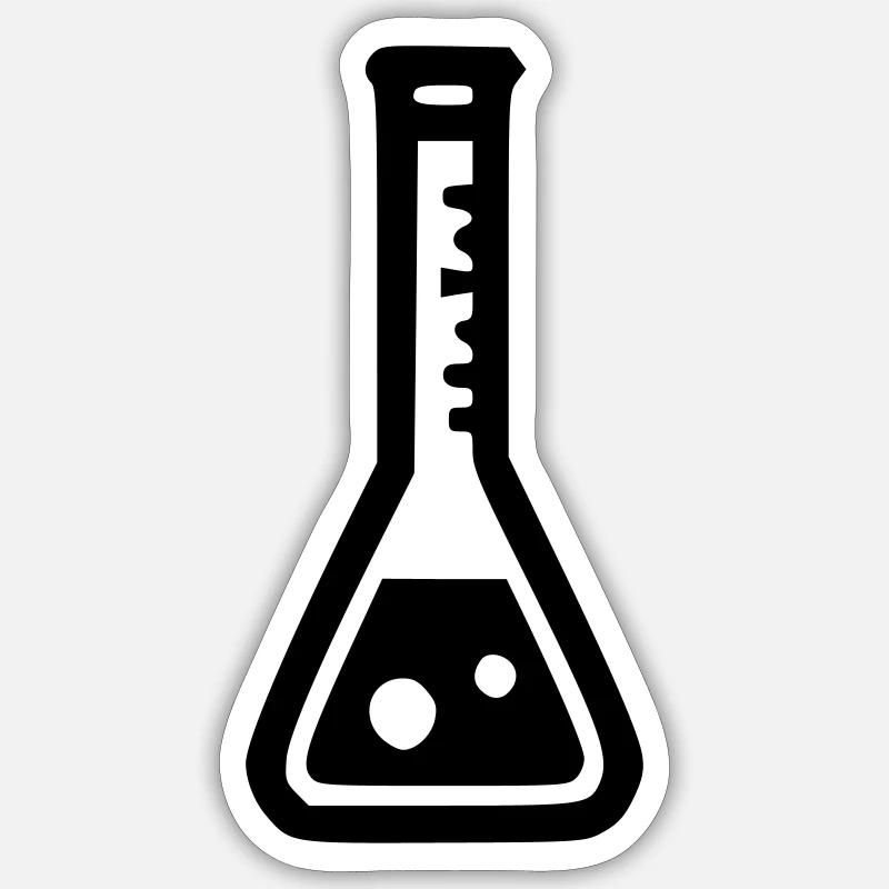 Erlenmeyer Sticker taille S (10 x 10 cm)
