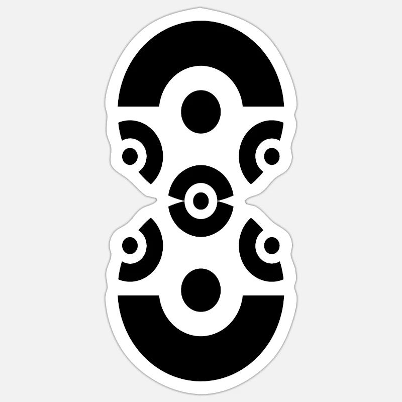 8 - Sticker size S (10 x 10 cm) - white matte