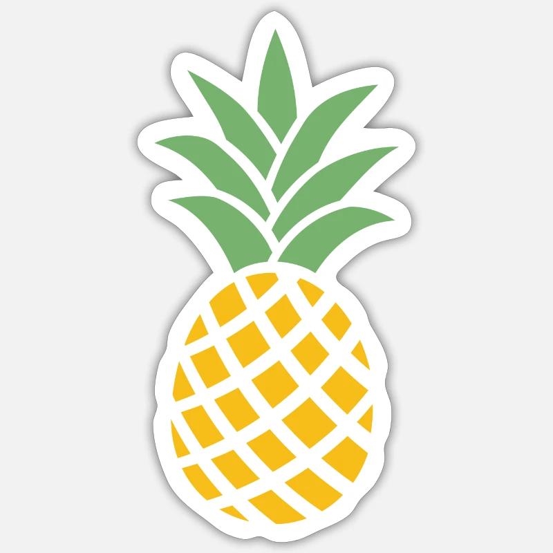 Ananas Sticker Größe S (10 x 10 cm)