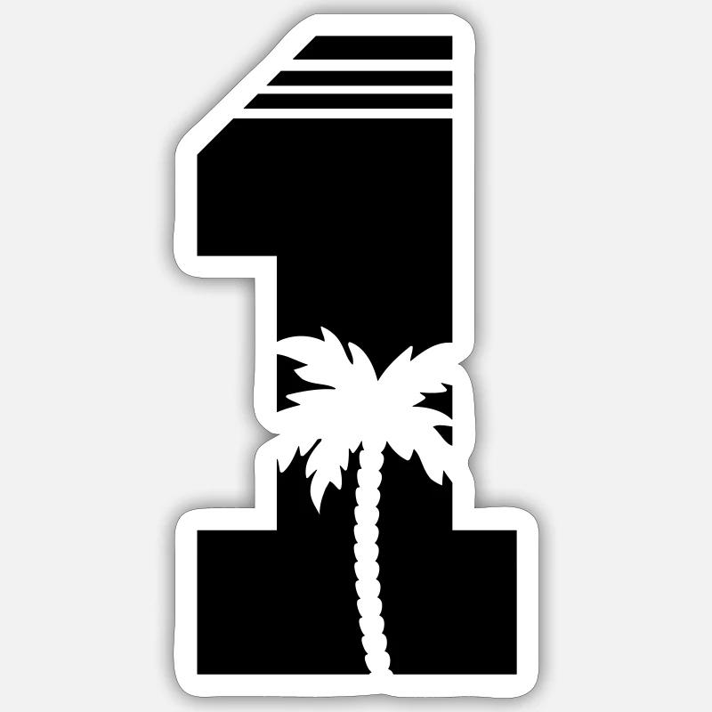 1 - Sticker Größe S (10 x 10 cm) - Mattweiß