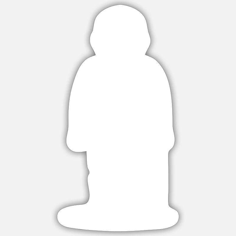 Opa Alter Mann - Sticker Größe S (10 x 10 cm) - Mattweiß