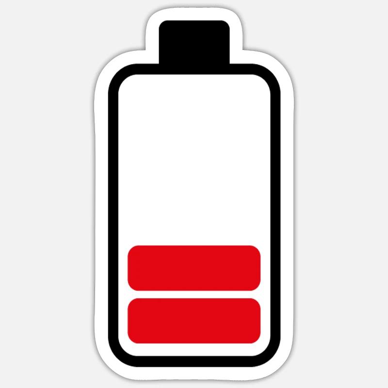 Battery - Indication of the battery Sticker size S (10 x 10 cm)