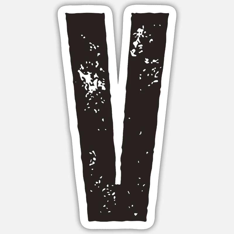 V Sticker size S (10 x 10 cm)