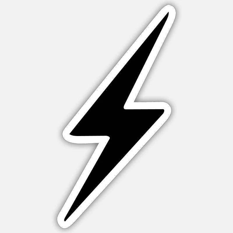 Blitz Sticker Größe S (10 x 10 cm)