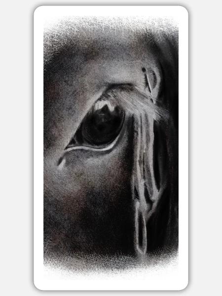 Spiegel der Seele - Sticker Größe S (10 x 10 cm) - Mattweiß