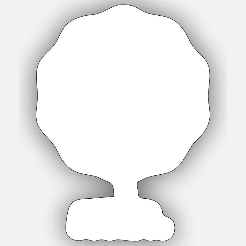 nein - Sticker Größe S (10 x 10 cm) - Mattweiß