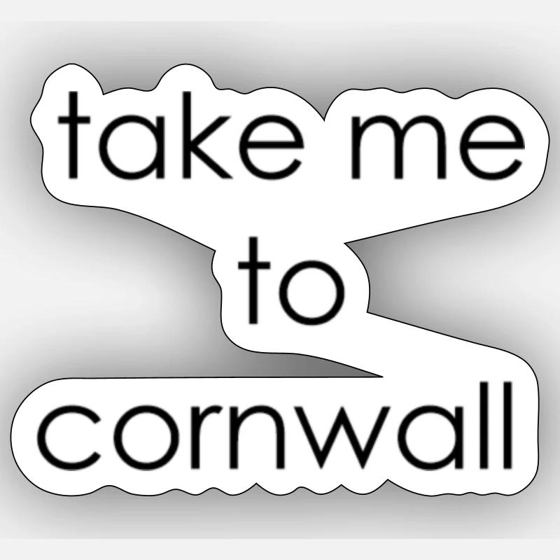 nehmen Sie mich zu cornwall - Sticker Größe S (10 x 10 cm) - Mattweiß