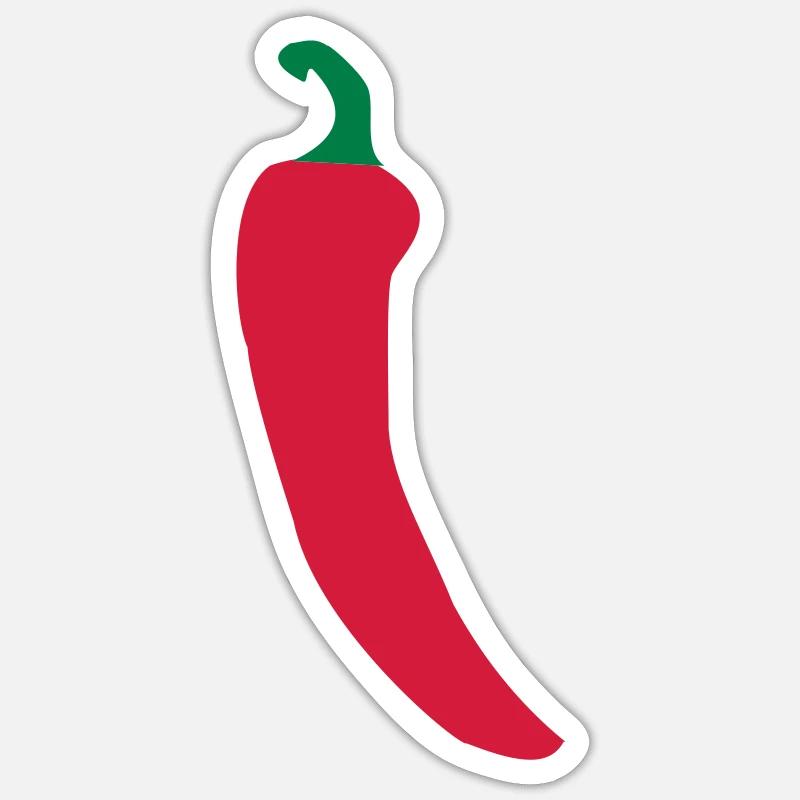 chilli - Sticker size S (10 x 10 cm) - white matte