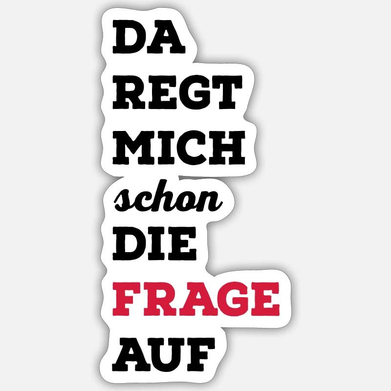 lustig Sticker Größe S (10 x 10 cm)
