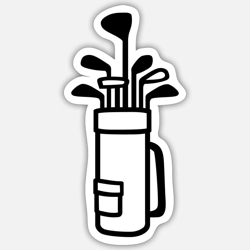 Golf bag Sticker taille S (10 x 10 cm)