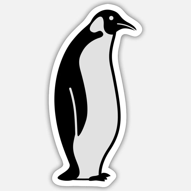 penguin - Sticker size S (10 x 10 cm) - white matte