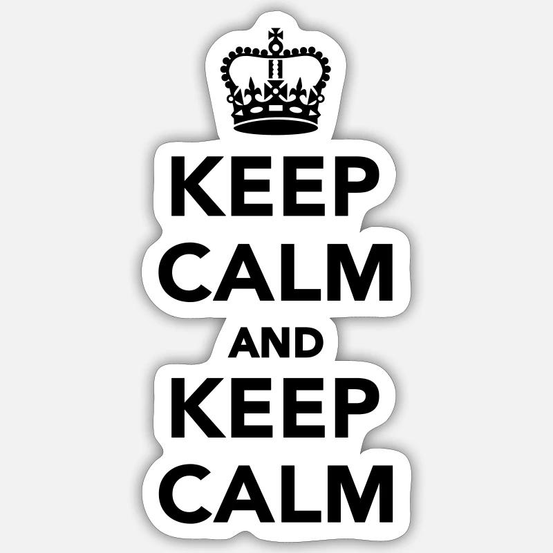 Keep calm Sticker Größe S (10 x 10 cm)