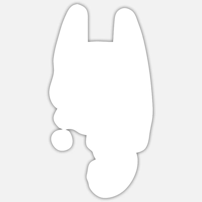 Batman Black & White Stripe Sticker size S (10 x 10 cm)