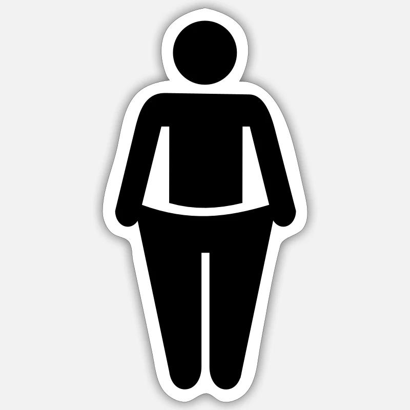 Régime - Sticker taille S (10 x 10 cm) - blanc mat