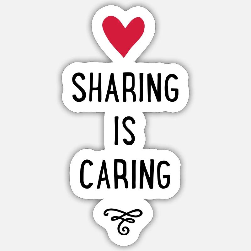 sharing Sticker size S (10 x 10 cm)