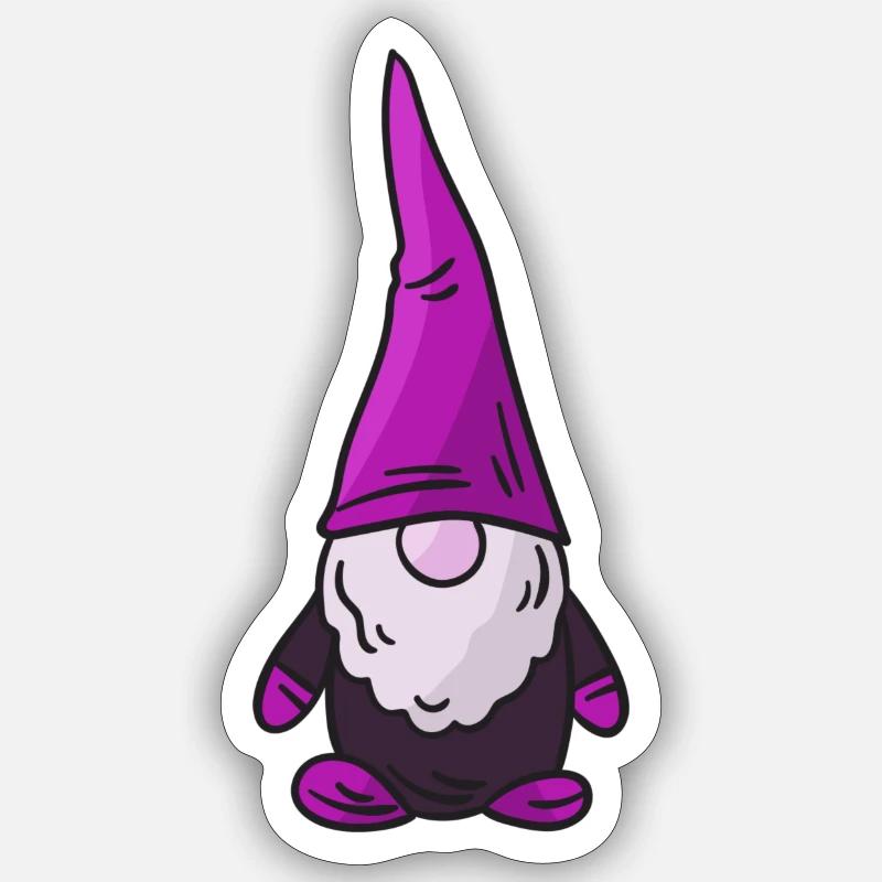 Norvège Troll Nain Créature fabuleuse TypiqueMent Souvenir - Sticker taille S (10 x 10 cm) - blanc mat