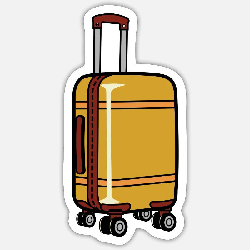 rolling suitcase Sticker size S (10 x 10 cm)