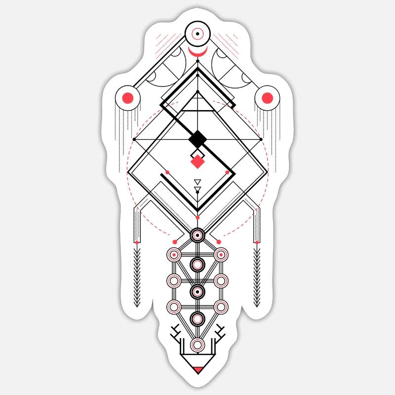 Sacred geometry Sticker size S (10 x 10 cm)