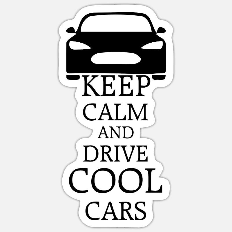 Car Auto - Sticker size S (10 x 10 cm) - white matte