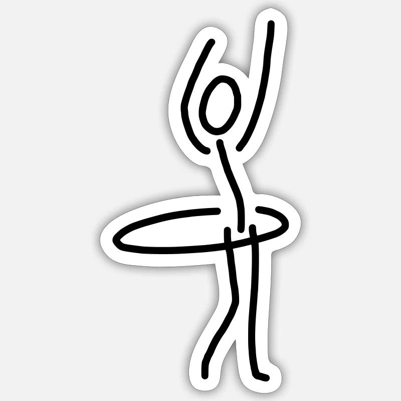 iYpsilon hullern 3 - Sticker size S (10 x 10 cm) - white matte