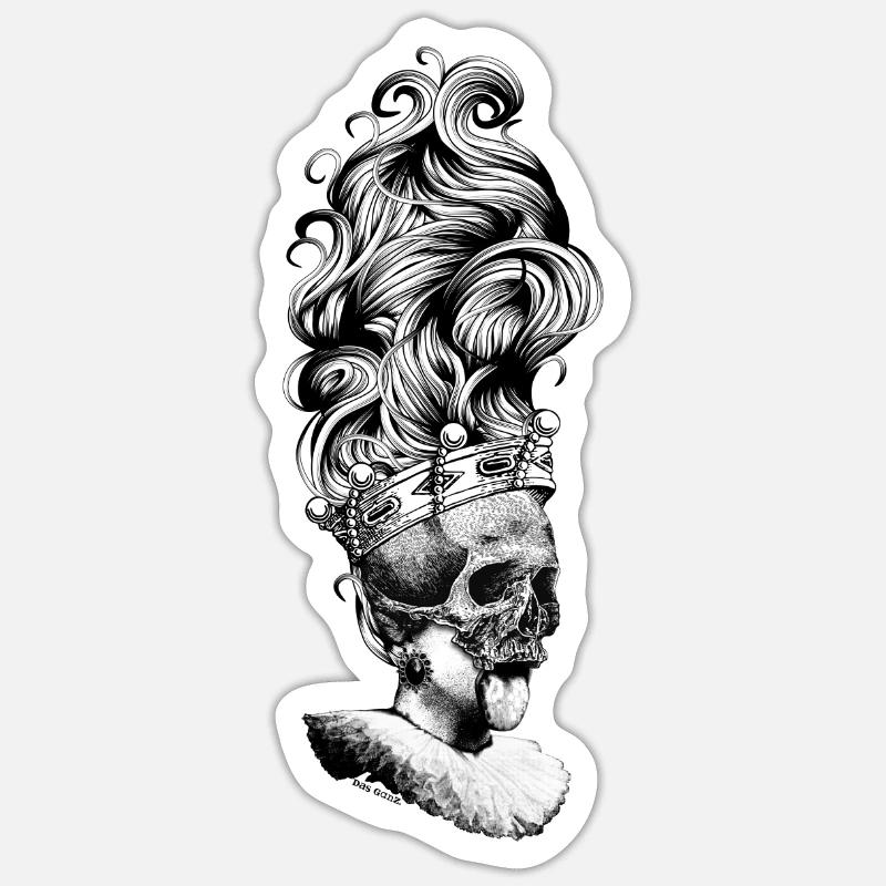 Killer Queen - Sticker taille S (10 x 10 cm) - blanc mat