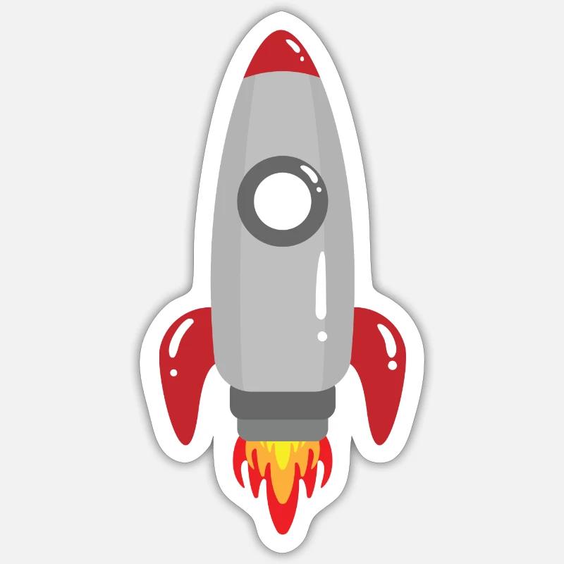 Rackete - Sticker size S (10 x 10 cm) - white matte