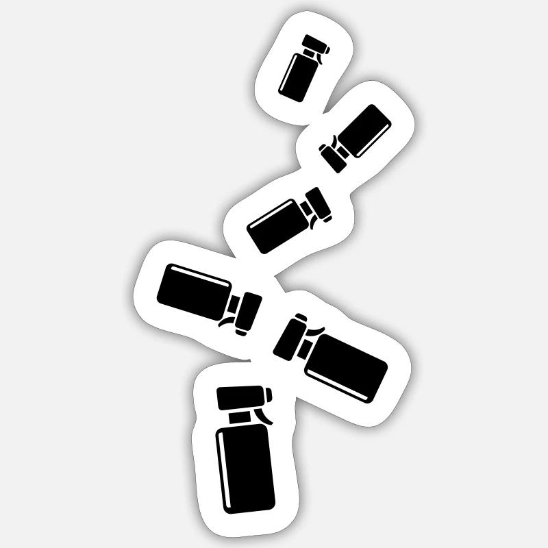 Icône Coiffeur Sticker taille S (10 x 10 cm)