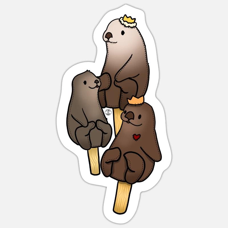 Tazz Talks | Puppet Time - Sticker size S (10 x 10 cm) - white matte