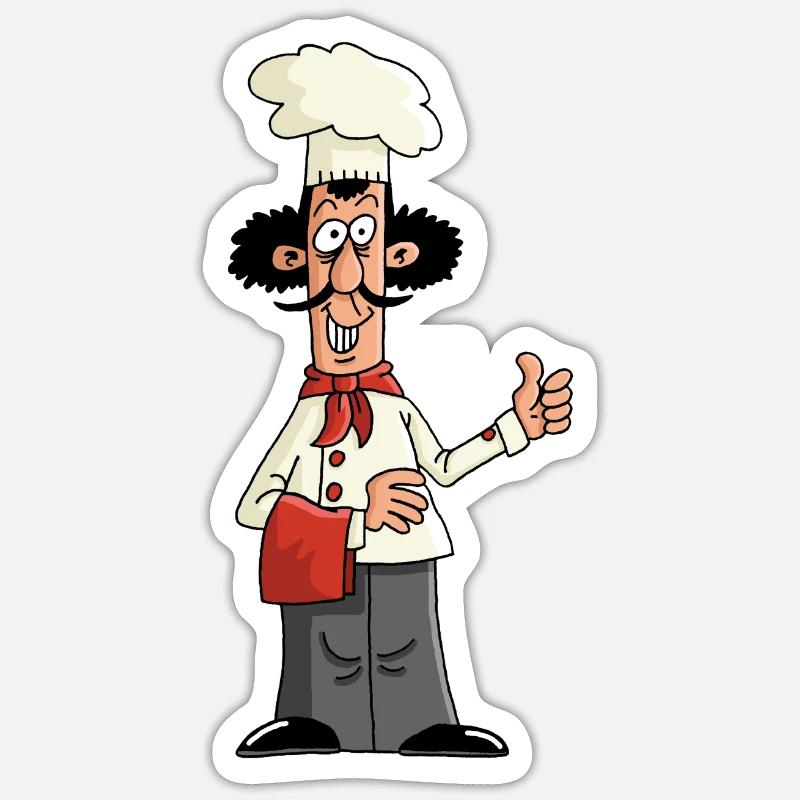 Capocuoco Sticker formato S (10 x 10 cm)