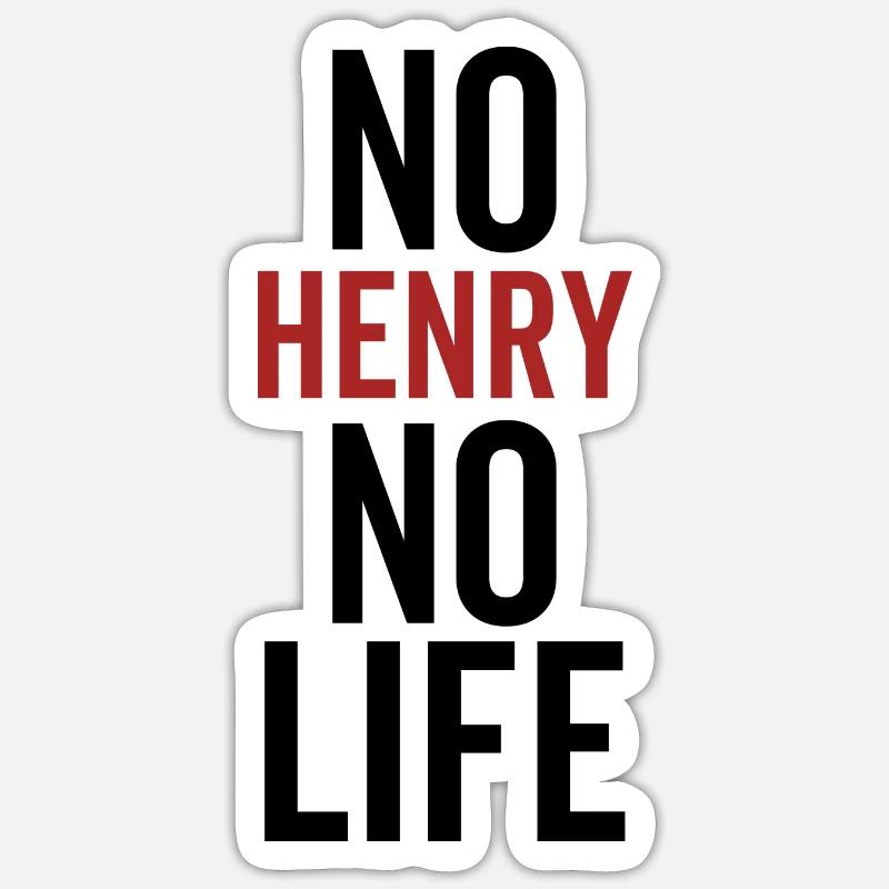 Pas de Henry Pas de vie Sticker taille S (10 x 10 cm)