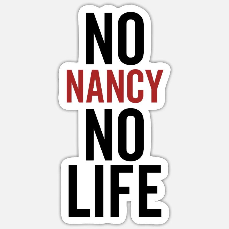 Pas de Nancy Pas de vie Sticker taille S (10 x 10 cm)