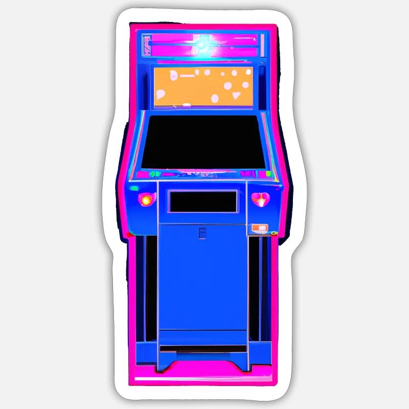 Machine à sous d’arcade Large Sticker taille S (10 x 10 cm)