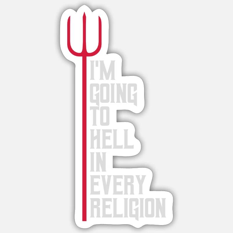 im going to hell Sticker Größe S (10 x 10 cm)