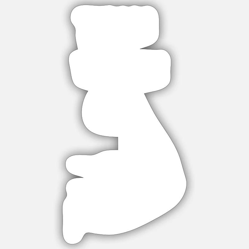Team Vegan - Sticker Größe S (10 x 10 cm) - Mattweiß