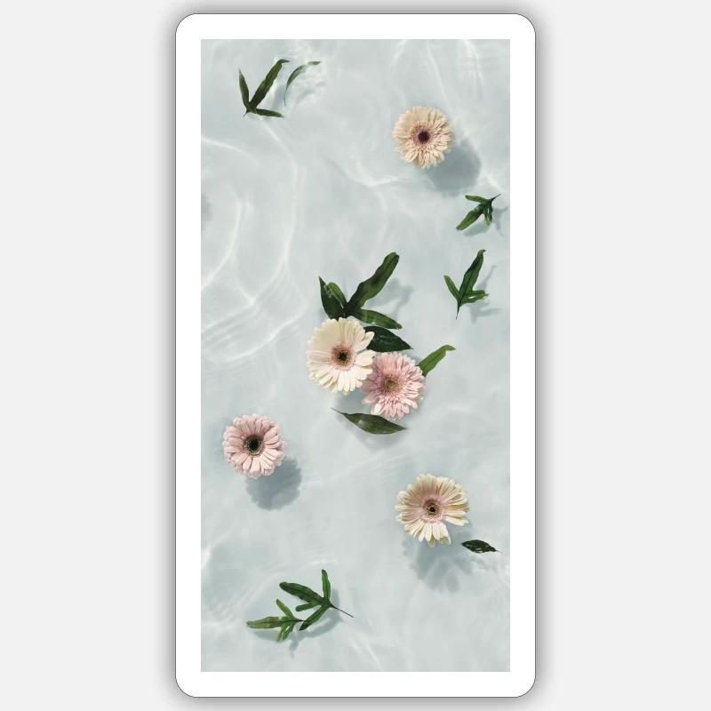 Spring - Sticker Größe S (10 x 10 cm) - Mattweiß